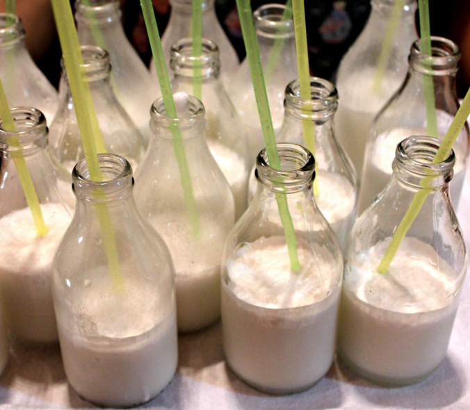 Suco de Abacaxi com Leite de Coco